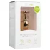 Easytoys Metall nr. 1 - gullfarget analplugg med hvit stein (2,5 cm)
