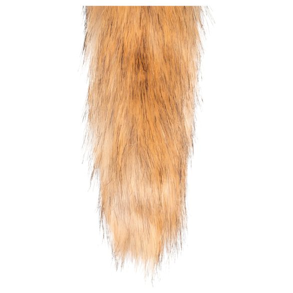 Easytoys Rev NO1 - metall analplugg med revehale (sølv-rød)