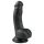 Easytoys - sugekopps-dildo med testikler (15 cm) - svart