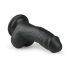Easytoys - sugekopps-dildo med testikler (15 cm) - svart