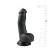 Easytoys - sugekopps-dildo med testikler (15 cm) - svart