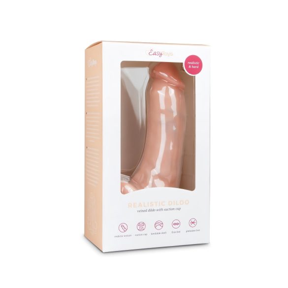 Easytoys - sugekopp dildo med testikler (20 cm) - naturtro