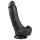 Easytoys - sugekopp dildo med testikler (20 cm) - svart