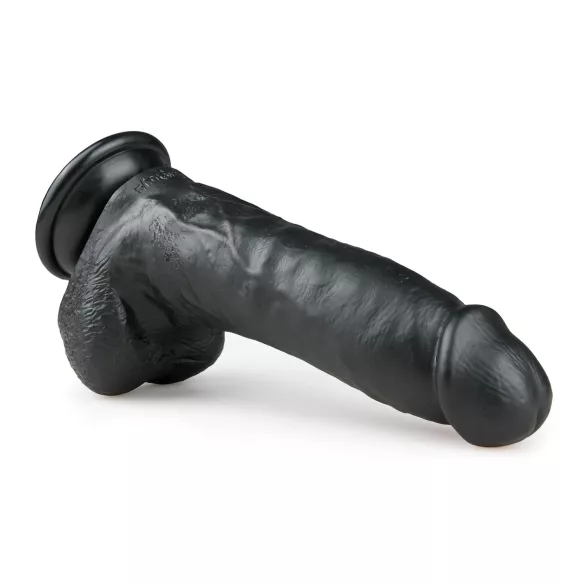 Easytoys - sugekopp dildo med testikler (20 cm) - svart