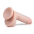 Easytoys - sugekopp-dildo med testikler (22,5cm) - naturlig