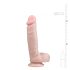 Easytoys - sugekopp-dildo med testikler (22,5cm) - naturlig