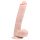 Easytoys – stor dildo med sugekopp og testikler (26,5cm) – hudfarget