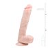 Easytoys – stor dildo med sugekopp og testikler (26,5cm) – hudfarget