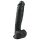 Easytoys - stor sugekoppdildo med testikler (26,5 cm) - svart