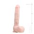 Easytoys - stor dildo med sugekopp og testikler (29,5 cm) - naturtro