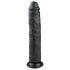 Easytoys - Ekstra Stor Dildo med Sugekopp (28,5 cm) - Svart