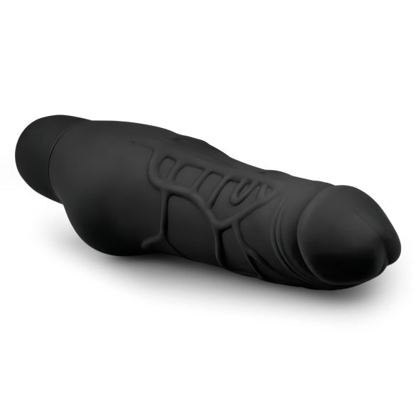Easytoys Power Vibe - klassisk silikon penisvibrator (svart)