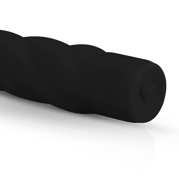 Easytoys Power Vibe - vridd silikonstav vibrator (svart)