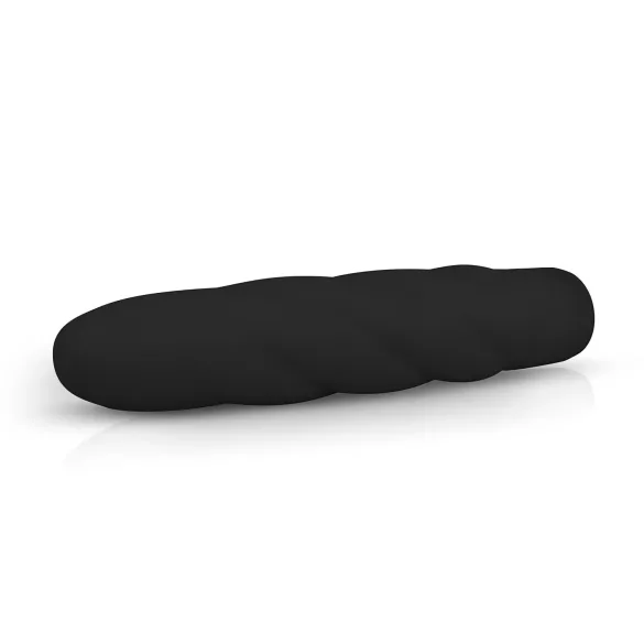 Easytoys Power Vibe - vridd silikonstav vibrator (svart)