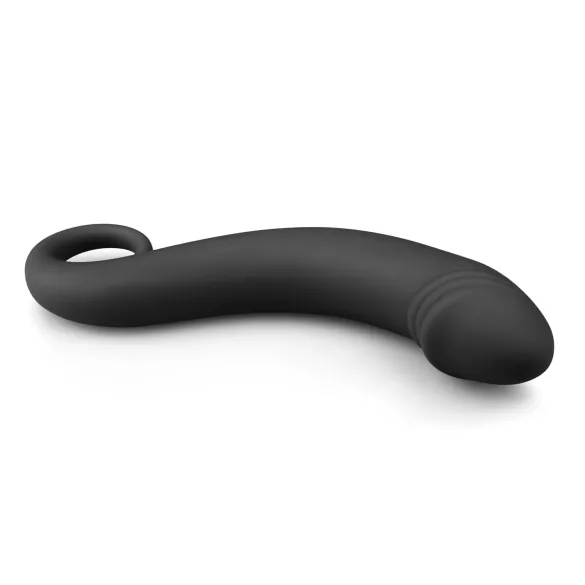 EasyToys Bøyd Dong - silikon analdildo (svart)