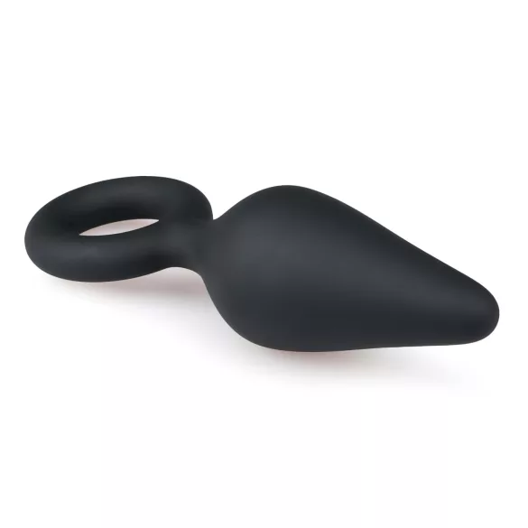 Easytoys Spiss Analkrok - med ringer - medium (svart)