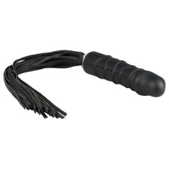 Easytoys Flogger - pisk og silikon dildo i ett (svart)
