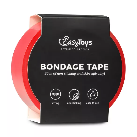 Easytoys Tape - bondagebånd - rød (20m)