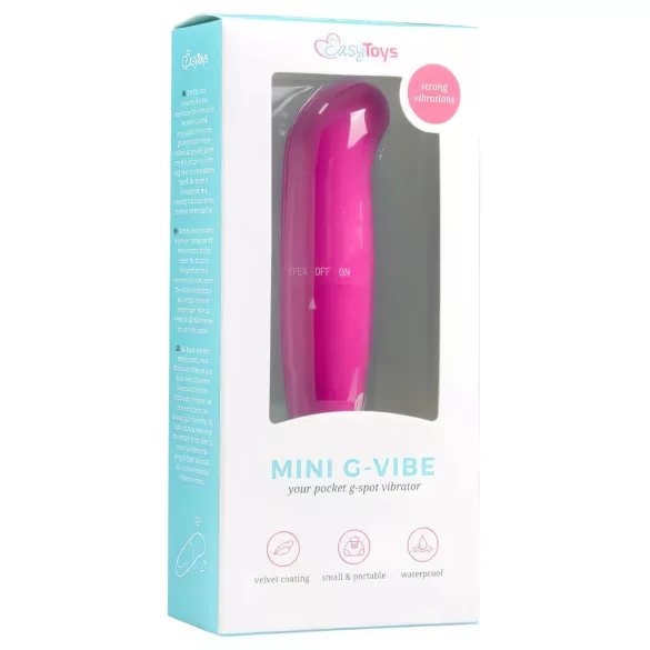 EasyToys Mini G-Vibe - G-punkt vibrator (rosa)