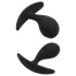 Rimba Copenhagen - analplug-sett (svart, 2 stk)