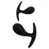Rimba Copenhagen - analplug-sett (svart, 2 stk)