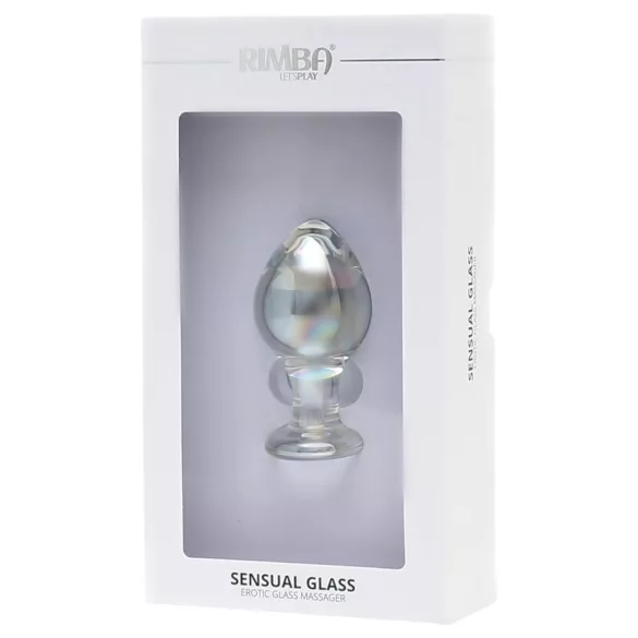 Rimba Zelda - konisk analplugg i glass (gjennomsiktig)