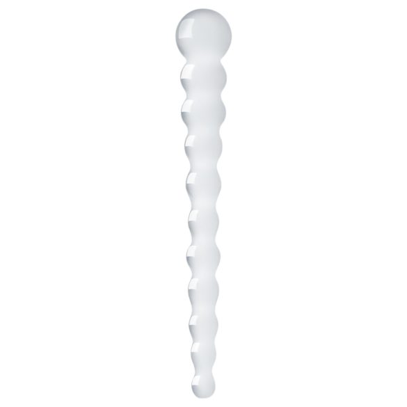 Gildo Glass No. 20 - perlet glassdildo (gjennomsiktig)