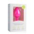 Easytoys Diamond - hvit stein analplugg (medium) - rosa
