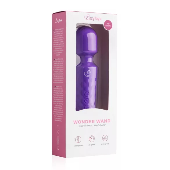 EasyToys Mini Wand - oppladbar massasjestav (lilla)