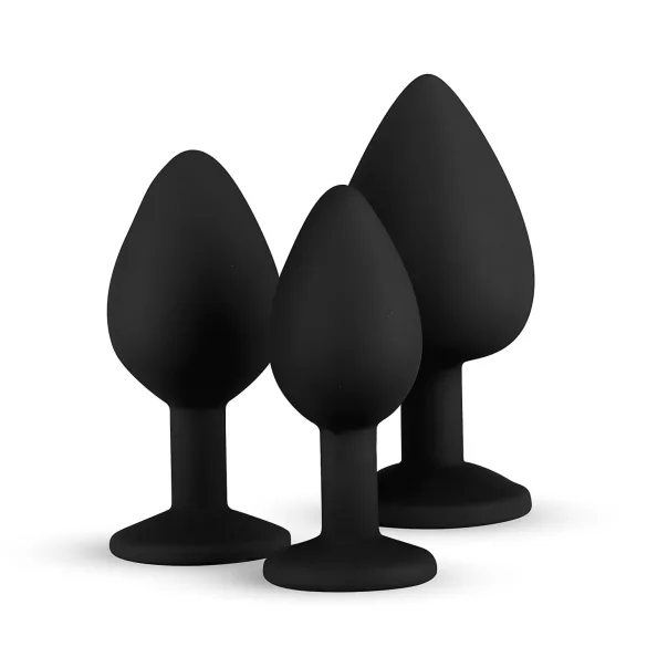 Easytoys Diamond - analpluggsett (svart)