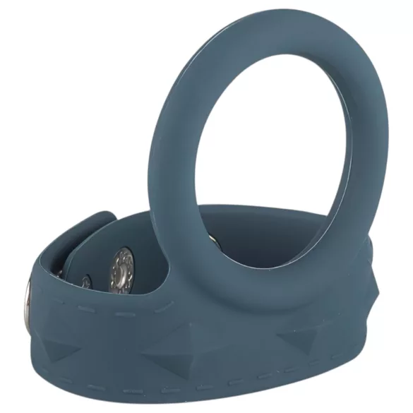 Boners L-strap - Penisring & testikkelring i ett (grå)