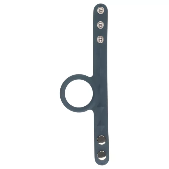 Boners L-strap - Penisring & testikkelring i ett (grå)