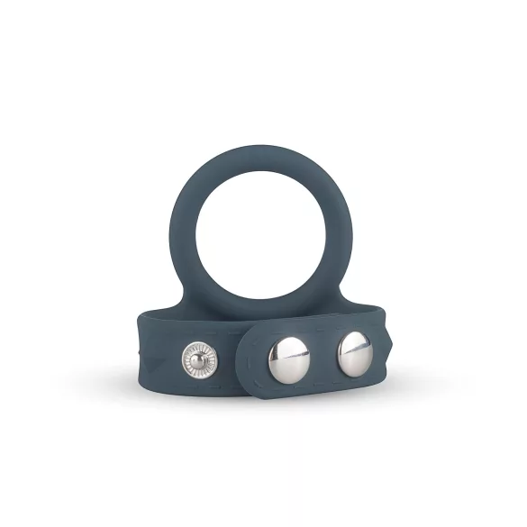 Boners L-strap - Penisring & testikkelring i ett (grå)