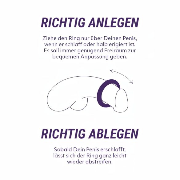 Boners - silikon penisringsett - 6 stk (grå)