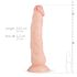 Real Fantasy Dylan - naturtro dildo - 23 cm (naturlig)
