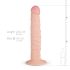 Real Fantasy Scott - naturtro dildo - 25 cm (naturlig)