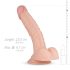 Real Fantasy Derek - realistisk dildo med testikler - 22 cm (naturlig)
