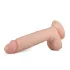 Real Fantasy Glynn - naturtro dildo med stang - 25 cm (natur)