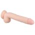 Real Fantasy Elvin - oppladbar, naturtro vibrator - 28cm (naturlig)