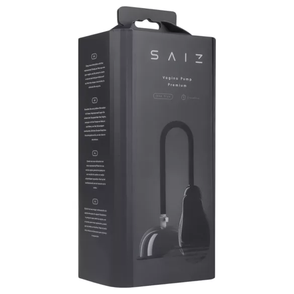 Saiz Premium - Automatisk Intimpumpe (Gjennomsiktig-Svart)