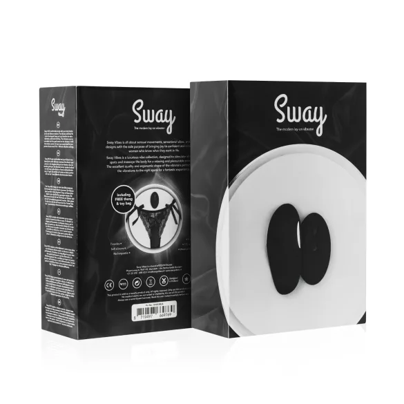 Sway No.3 - trådløs vibrerende truse - svart (S-L)
