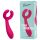Easytoys Par - oppladbar, vanntett parvibrator (rosa)