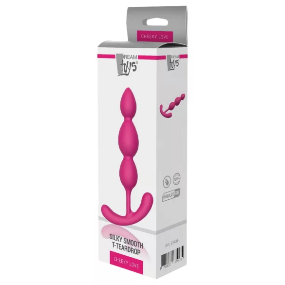 Cheeky Love - perlet analplugg (rosa)