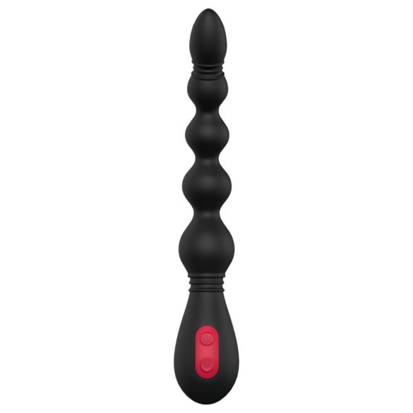 Cheeky Love - oppladbar anal vibrator med perler (svart)