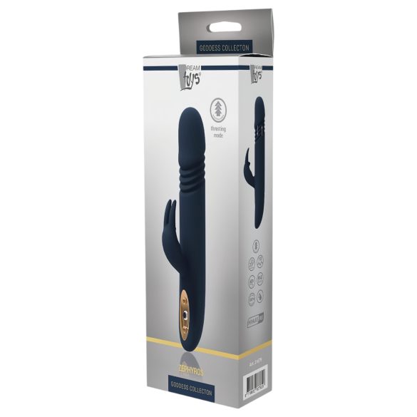 Gudinnen Zephyros - vanntett klitorisvibrator med støtarm (blå)