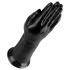 BUTTR Dobbelt Glede - sugekopp fisting dildo (svart)