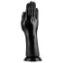 BUTTR Dobbelt Glede - sugekopp fisting dildo (svart)