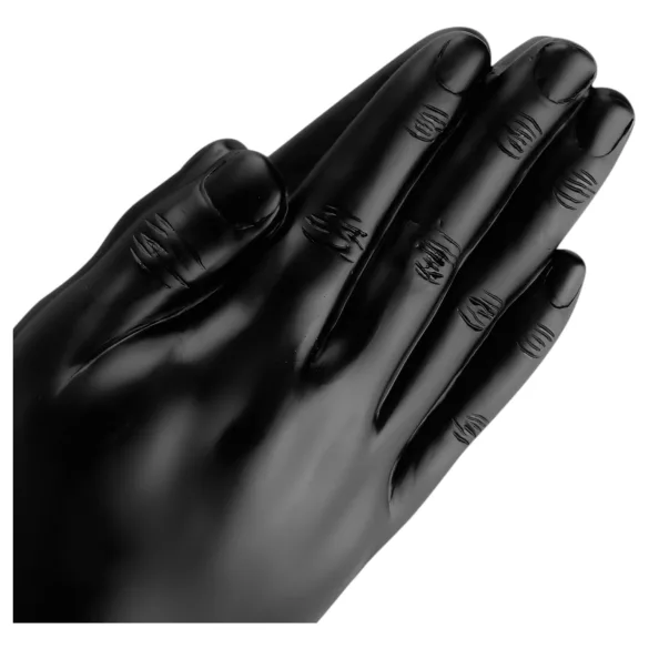 BUTTR Dobbelt Glede - sugekopp fisting dildo (svart)