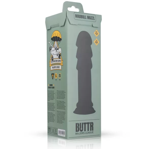 BUTTR Madbull Muzzl - sugedildo (svart)