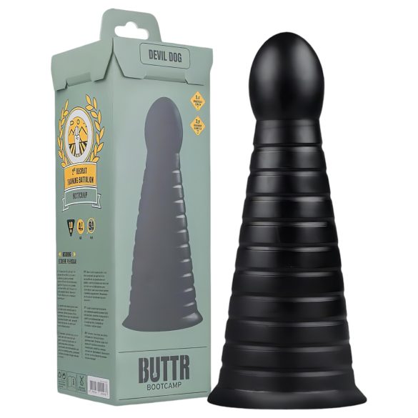 BUTTR Devil Dog - sort sugedildo (svart)